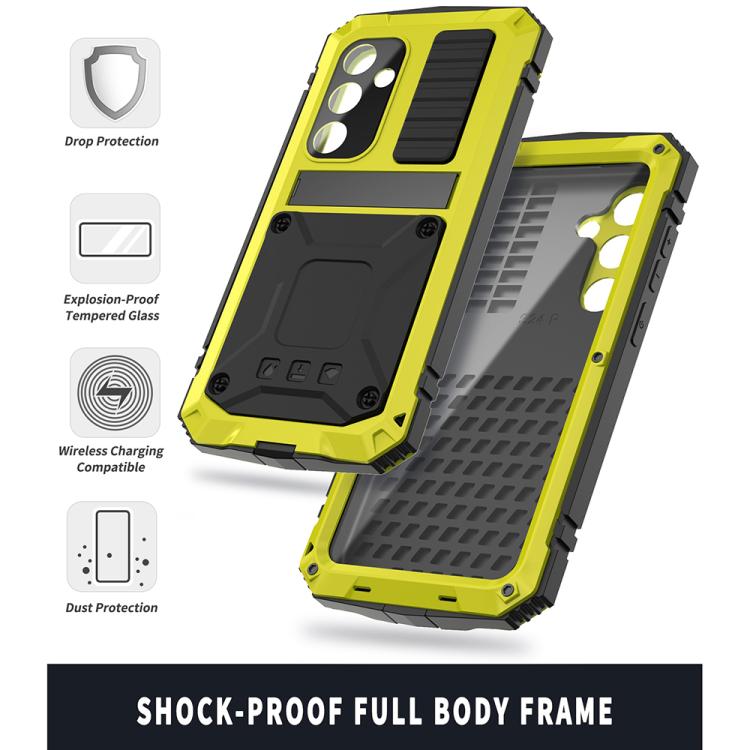 For Samsung Galaxy S25+ 5G R-JUST Life Waterproof Dustproof Shockproof Phone Case(Yellow) by R-JUST
