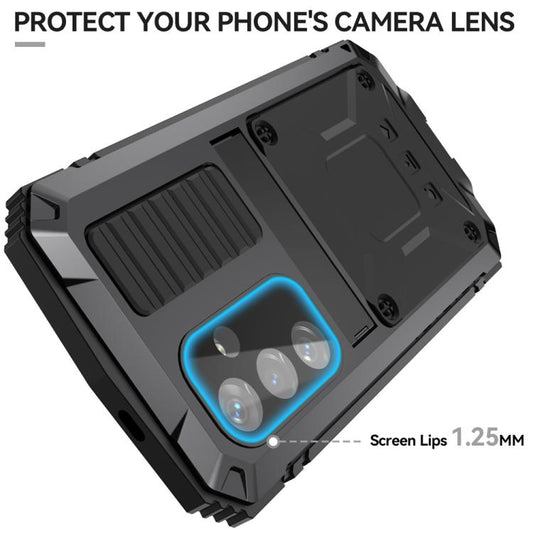 For Samsung Galaxy S25 5G R-JUST Life Waterproof Dustproof Shockproof Phone Case(Black) by R-JUST