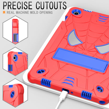 For Samsung Galaxy Tab A9+ Fold-Holder Spider Silicone Hybrid PC Tablet Case(Red Blue) by bashfashion