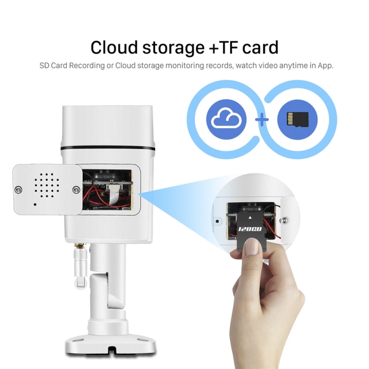 Q39 Motion Tracking Night Vision Smart Camera Supports Voice Intercom, Plug Type:US Plug(White) by bashfashion