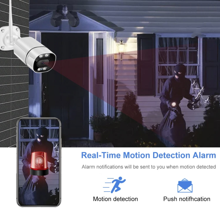 Q39 Motion Tracking Night Vision Smart Camera Supports Voice Intercom, Plug Type:UK Plug(White) by bashfashion