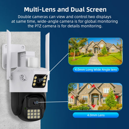 QX86 Motion Tracking Night Vision Smart Camera Supports Voice Intercom, Plug Type:US Plug(White) by bashfashion