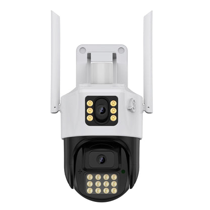QX86 Motion Tracking Night Vision Smart Camera Supports Voice Intercom, Plug Type:EU Plug(White) by bashfashion