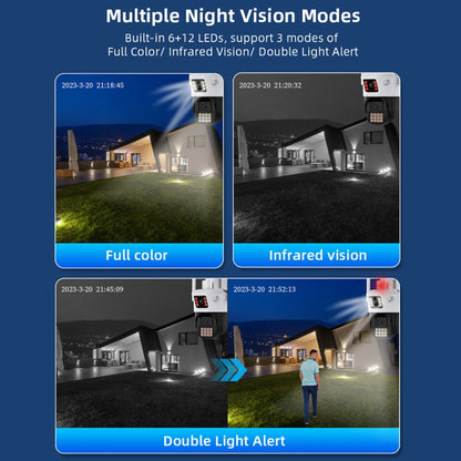 QX86 Motion Tracking Night Vision Smart Camera Supports Voice Intercom, Plug Type:EU Plug(White) by bashfashion
