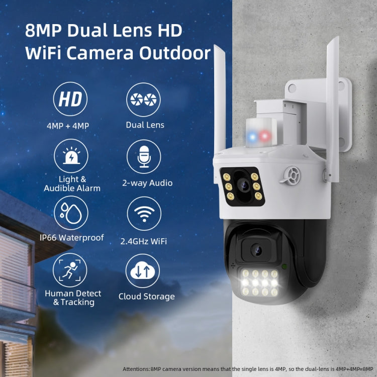 QX86 Motion Tracking Night Vision Smart Camera Supports Voice Intercom, Plug Type:UK Plug(White) by bashfashion