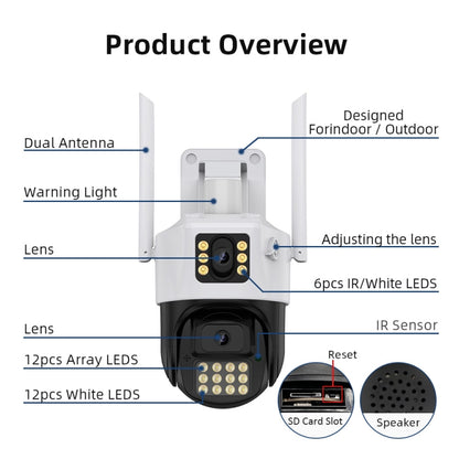 QX86 Motion Tracking Night Vision Smart Camera Supports Voice Intercom, Plug Type:UK Plug(White) by bashfashion