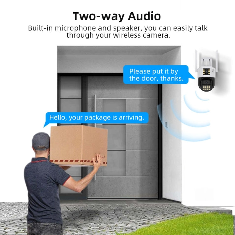 QX86 Motion Tracking Night Vision Smart Camera Supports Voice Intercom, Plug Type:UK Plug(White) by bashfashion