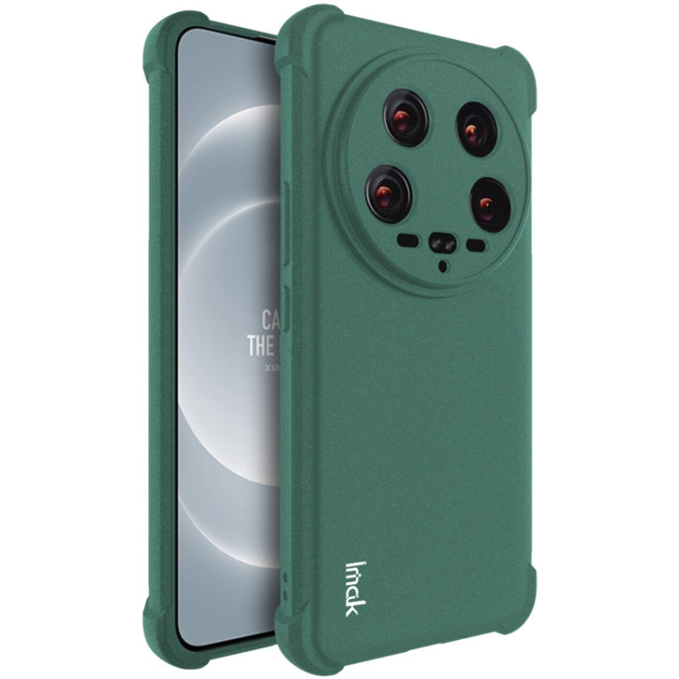 For Xiaomi 14 Ultra 5G imak Shockproof Airbag TPU Phone Case(Matte Green) by imak