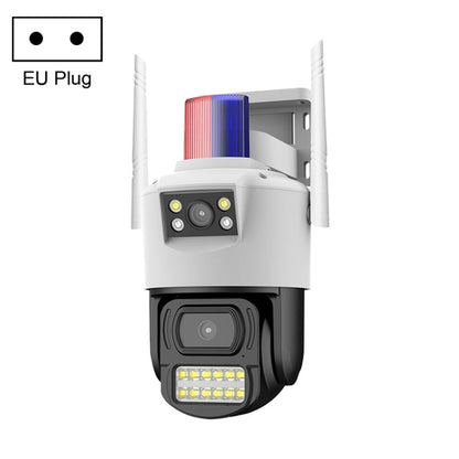 QX105 2MP Outdoor Waterproof WiFi Dual Lens Surveillance Camera(EU Plug) by bashfashion