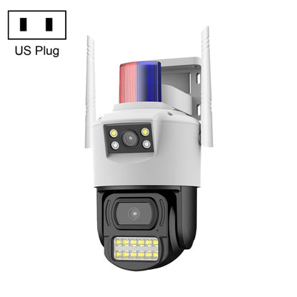 QX105 2MP Outdoor Waterproof WiFi Dual Lens Surveillance Camera(US Plug) by bashfashion