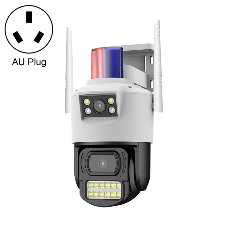 QX105 2MP Outdoor Waterproof WiFi Dual Lens Surveillance Camera(AU Plug) by bashfashion