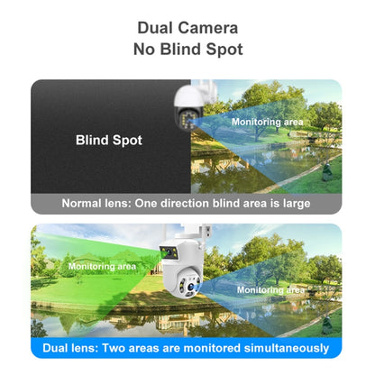 QX106 2MP Outdoor Waterproof WiFi Dual Lens Surveillance Camera(UK Plug) by bashfashion