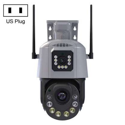QX109 Dual Lens Smart HD Dome WiFi Camera(US Plug) by bashfashion