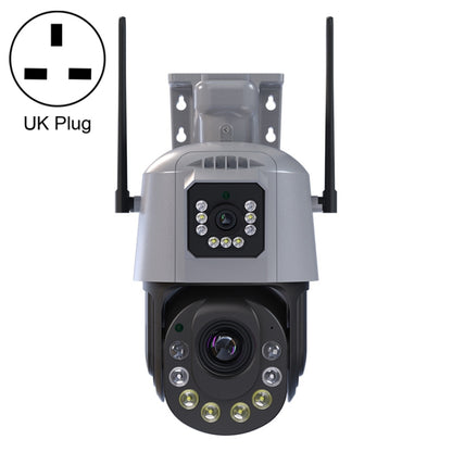 QX109 Dual Lens Smart HD Dome WiFi Camera(UK Plug) by bashfashion