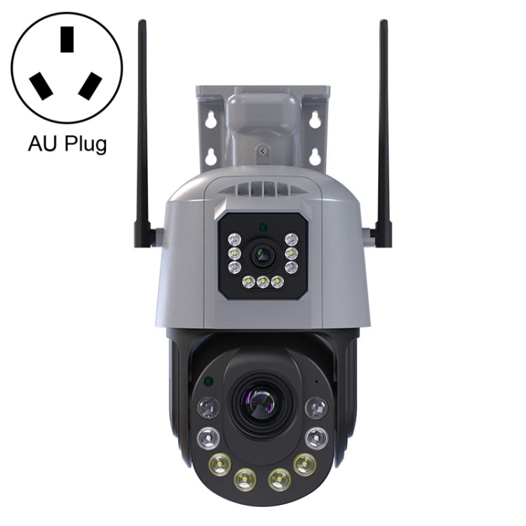 QX109 Dual Lens Smart HD Dome WiFi Camera(AU Plug) by bashfashion