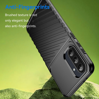 For Samsung Galaxy A36 5G Thunderbolt Shockproof TPU Phone Case(Black) by bashfashion