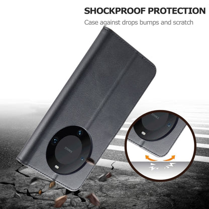 For Huawei Mate 60 LC.IMEEKE Calf Texture Leather Phone Case(Black) by LC.IMEEKE