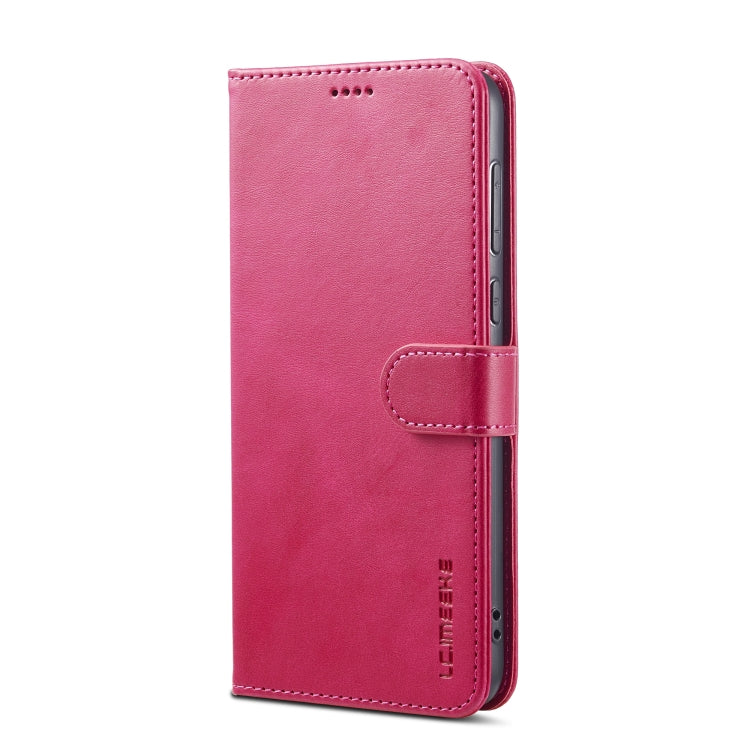 For Huawei Mate 60 LC.IMEEKE Calf Texture Leather Phone Case(Red) by LC.IMEEKE