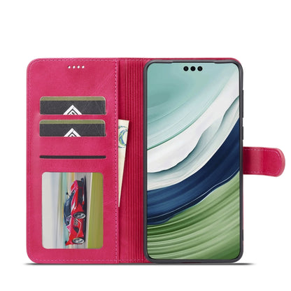 For Huawei Mate 60 LC.IMEEKE Calf Texture Leather Phone Case(Red) by LC.IMEEKE