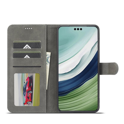 For Huawei Mate 60 LC.IMEEKE Calf Texture Leather Phone Case(Grey) by LC.IMEEKE