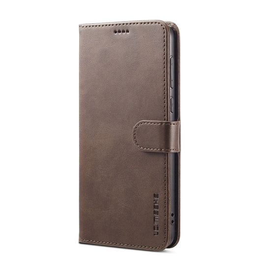For Huawei Mate 60 LC.IMEEKE Calf Texture Leather Phone Case(Coffee) by LC.IMEEKE