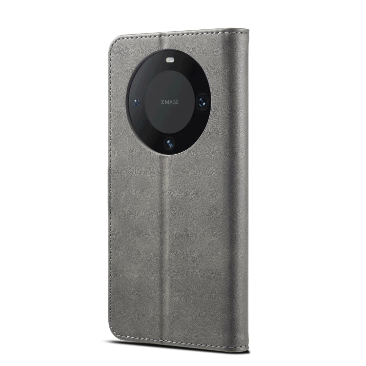 For Huawei Mate 60 Pro / 60 Pro+ LC.IMEEKE Calf Texture Leather Phone Case(Grey) by LC.IMEEKE