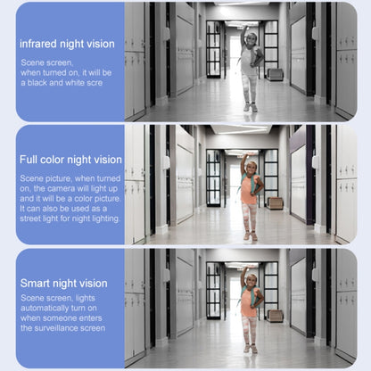 QX87 4MP WiFi Dual Camera Supports Two-way Voice Intercom & Humanoid Detection(EU Plug)