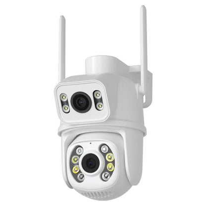 QX95 6MP WiFi Dual Camera Supports Two-way Voice Intercom & AI Recognition(US Plug) by bashfashion