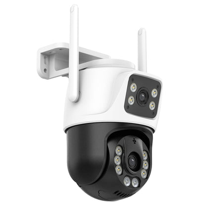QX101 6MP WiFi Dual Camera Supports Two-way Voice Intercom & Infrared Night Vision(US Plug) by bashfashion