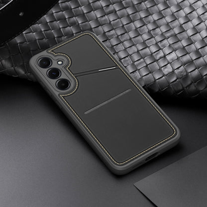 For Samsung Galaxy S25 5G DUX DUCIS Rafi II Series MagSafe Magnetic Holder RFID Phone Case(Black) by DUX DUCIS