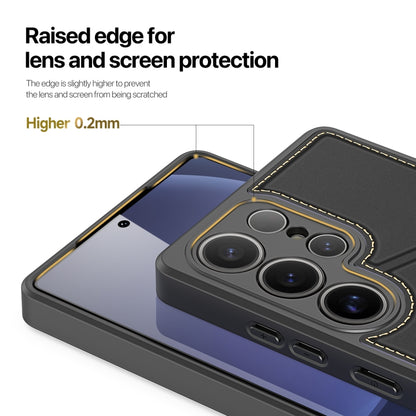 For Samsung Galaxy S25 Ultra 5G DUX DUCIS Rafi II Series MagSafe Magnetic Holder RFID Phone Case(Black) by DUX DUCIS