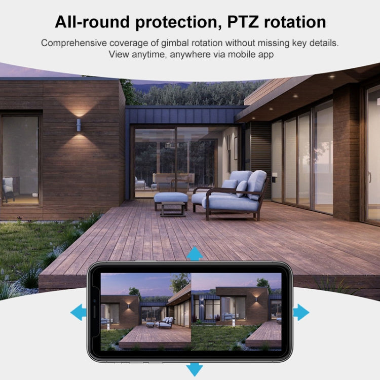 QX102 3MP WiFi Triple Camera Supports Two-way Voice Intercom & Infrared Night Vision(US Plug) by bashfashion