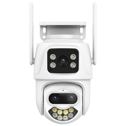 QX102 3MP WiFi Triple Camera Supports Two-way Voice Intercom & Infrared Night Vision(UK Plug) by bashfashion