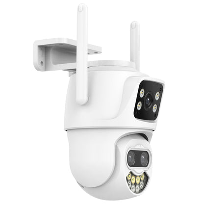 QX102 3MP WiFi Triple Camera Supports Two-way Voice Intercom & Infrared Night Vision(US Plug) by bashfashion