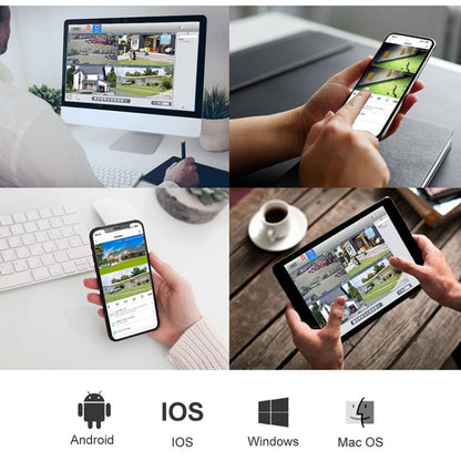 QX102 3MP WiFi Triple Camera Supports Two-way Voice Intercom & Infrared Night Vision(US Plug) by bashfashion