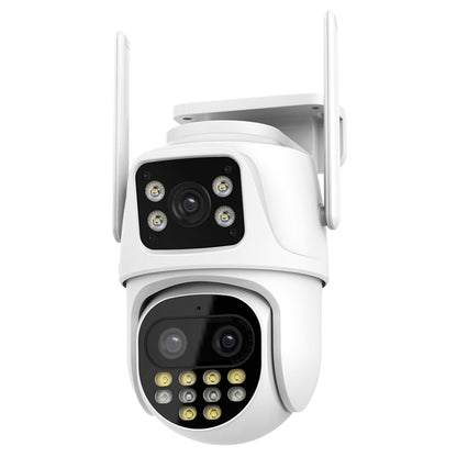 QX104 3MP WiFi Triple Camera Supports Human Face Recognition & AI Alarm(US Plug) by bashfashion