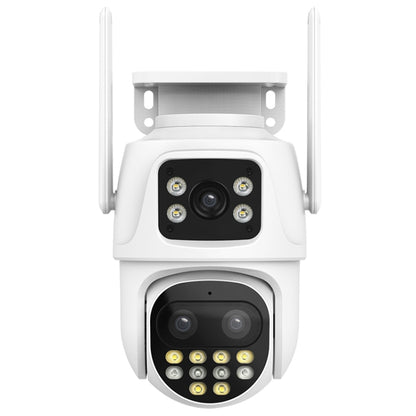 QX104 3MP WiFi Triple Camera Supports Human Face Recognition & AI Alarm(EU Plug) by bashfashion