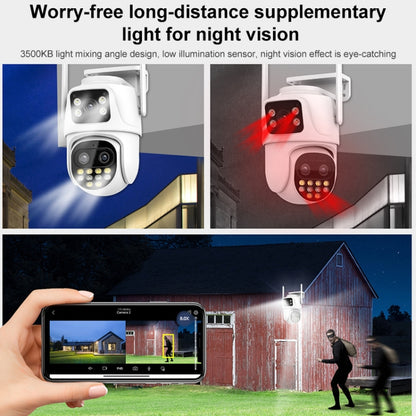 QX104 3MP WiFi Triple Camera Supports Human Face Recognition & AI Alarm(US Plug) by bashfashion