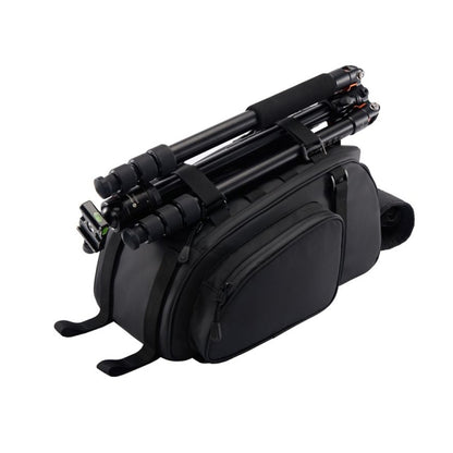 CADeN D116 Mountain Bike Panniers Tail Bags Crossbody Camera Bag Photography Lens Shoulder Bag, Size:37 x 19.5 x 23cm(Black) by CADeN