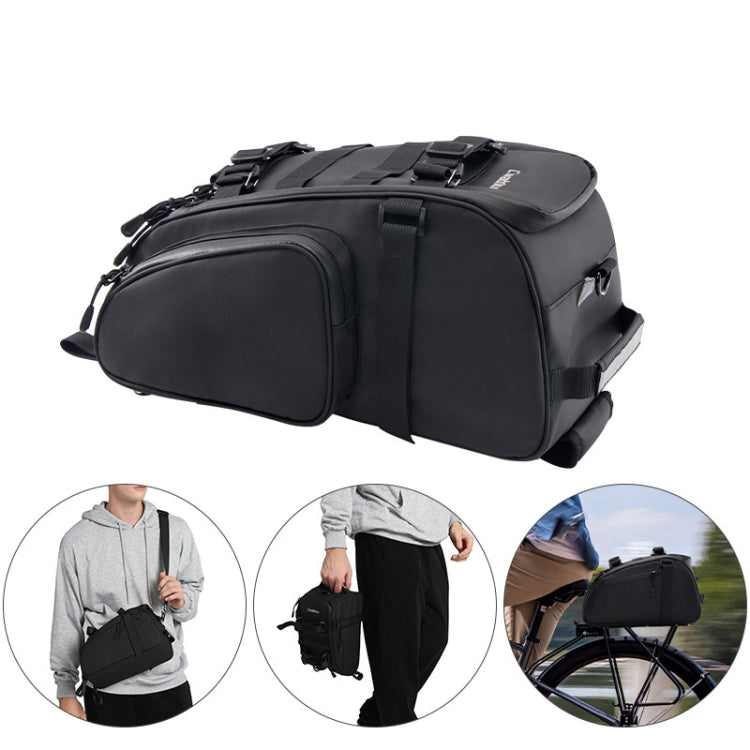 CADeN D116 Mountain Bike Panniers Tail Bags Crossbody Camera Bag Photography Lens Shoulder Bag, Size:37 x 19.5 x 23cm(Black) by CADeN