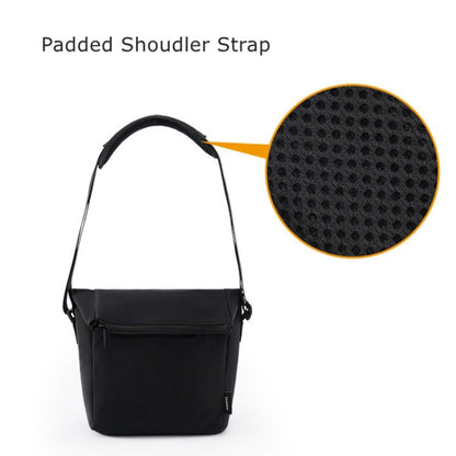 Cwatcun D103 Crossbody Camera Bag Photography Lens Shoulder Bag, Size:22.5 x 22.5 x 12.5cm(Beige) by Cwatcun