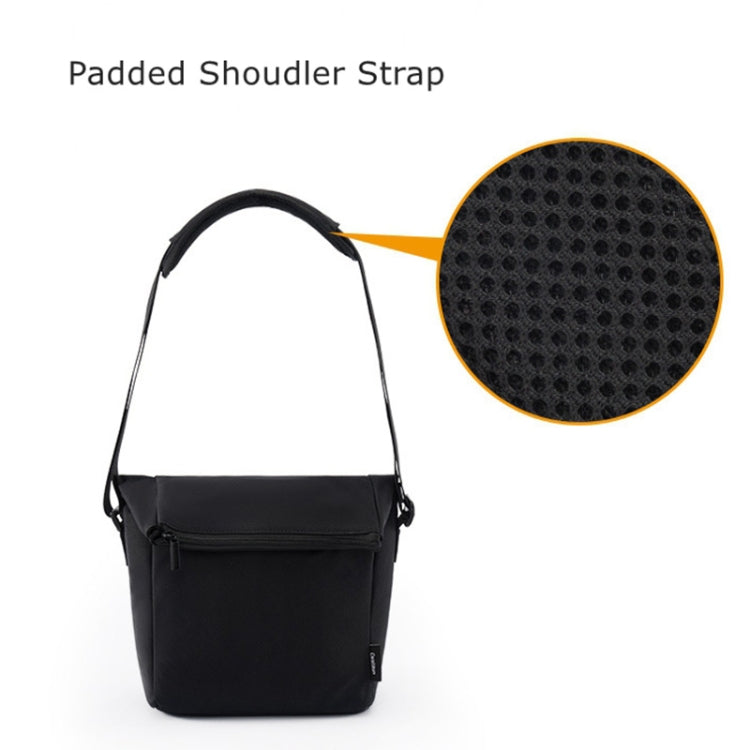 Cwatcun D103 Crossbody Camera Bag Photography Lens Shoulder Bag, Size:22.5 x 19.5 x 8cm(Beige) by Cwatcun