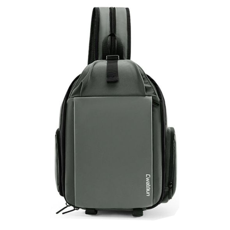 Cwatcun D107 Large Capacity Photography Backpack Shoulders Laptop Camera Bag, Size:22 x 36 x 16cm(Grey) by Cwatcun