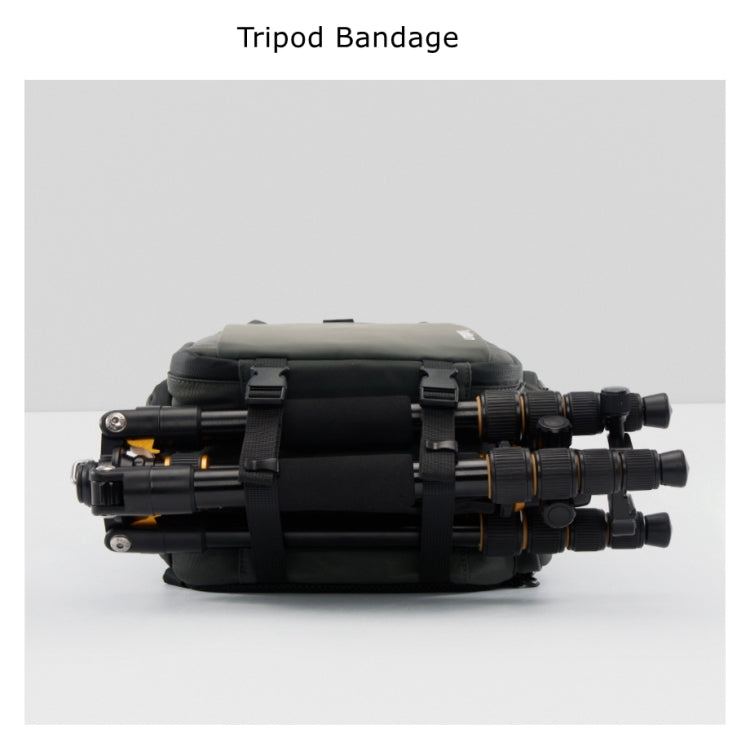 Cwatcun D107 Large Capacity Photography Backpack Shoulders Laptop Camera Bag, Size:22 x 36 x 16cm(Grey) by Cwatcun