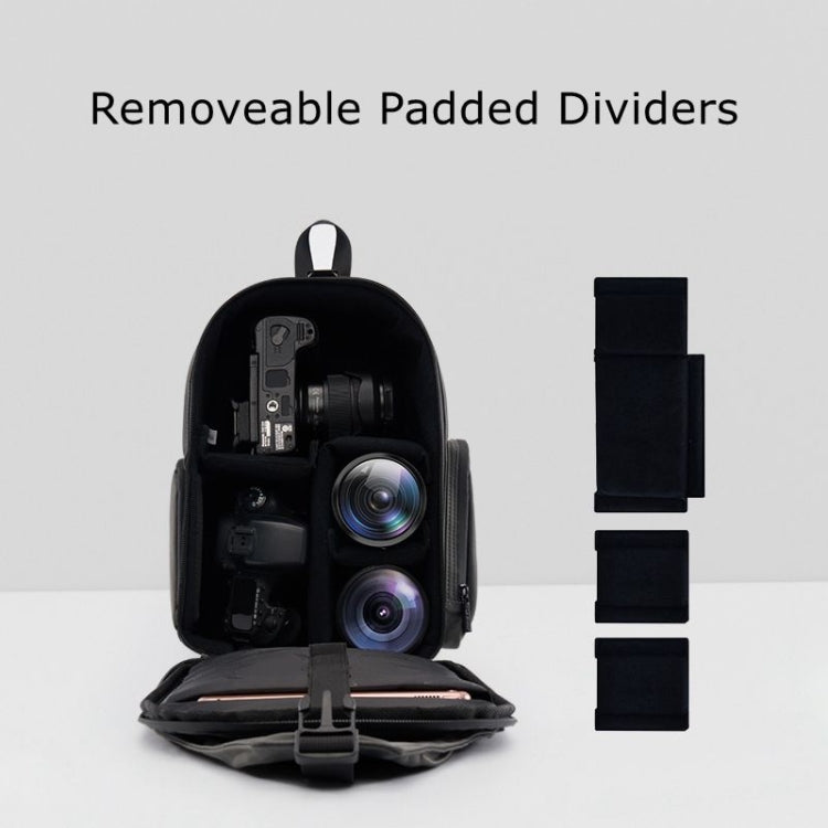 Cwatcun D107 Large Capacity Photography Backpack Shoulders Laptop Camera Bag, Size:22 x 36 x 16cm(Grey) by Cwatcun