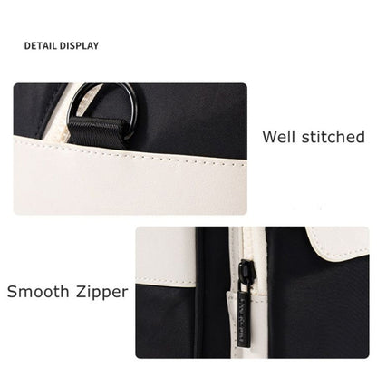 Cwatcun D118 Contrast Two Ways Backpack Cross-body Canera Bag, Size:21 x 21 x 14.5cm(Black) by Cwatcun