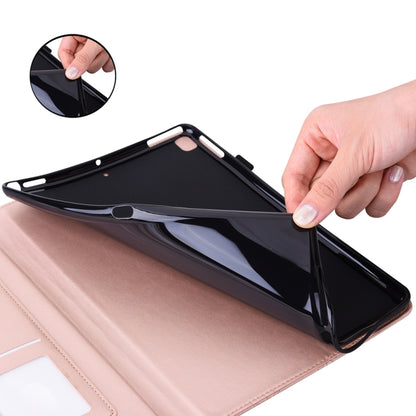 For Samsung Galaxy Tab S9 Ultra / S8 Ultra Big Butterfly Embossed Leather Tablet Case(Rose Gold) by bashfashion