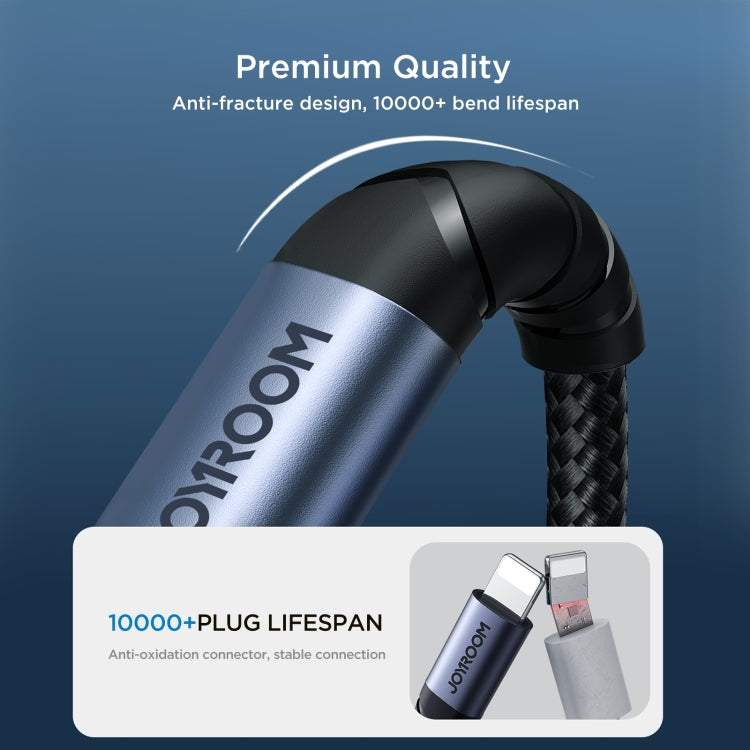 JOYROOM SY-L01 Transsion Series 2 in 1 8 Pin to 3.5mm+8 Pin Audio Adapter(Black) by JOYROOM