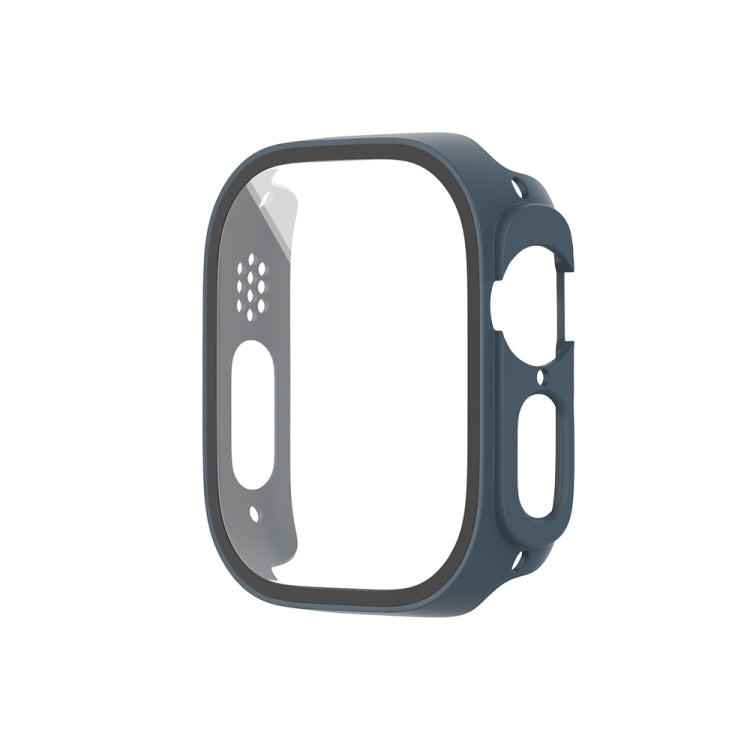 For Apple Watch Ultra 3 / 2 / 1 Ultra 49mm Painting PC Hybrid Tempered Film Integrated Watch Case(Midnight Blue) by bashfashion