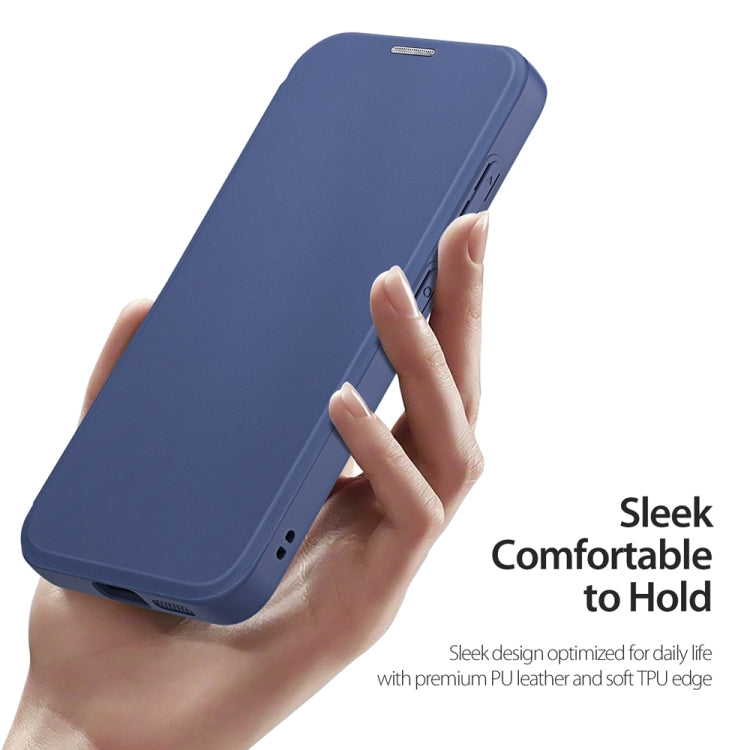 For Samsung Galaxy S24+ 5G DUX DUCIS Skin X Pro Series Magsafe Ring Holder Leather Phone Case(Blue) by DUX DUCIS